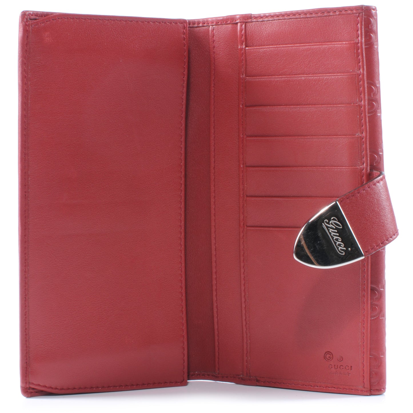 Guccissima Continental Wallet Red