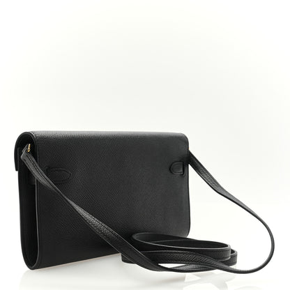 Hermes Epsom Kelly Wallet To Go Black 2 of 8