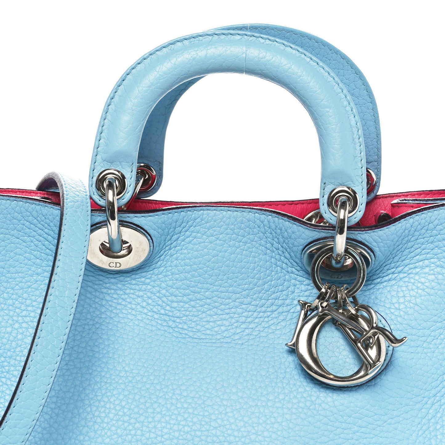 Bullcalf Small Diorissimo Tote Light Blue