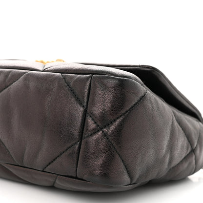 Chanel Lambskin Quilted Medium Chanel 19 Flap Black 10 of 12
