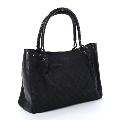 Gucci Monogram Tote Black 2 of 5