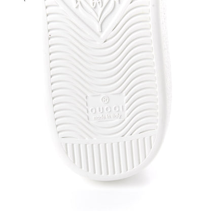Gucci Calfskin Mens Ace Sneakers 9.5 White Green 6 of 10