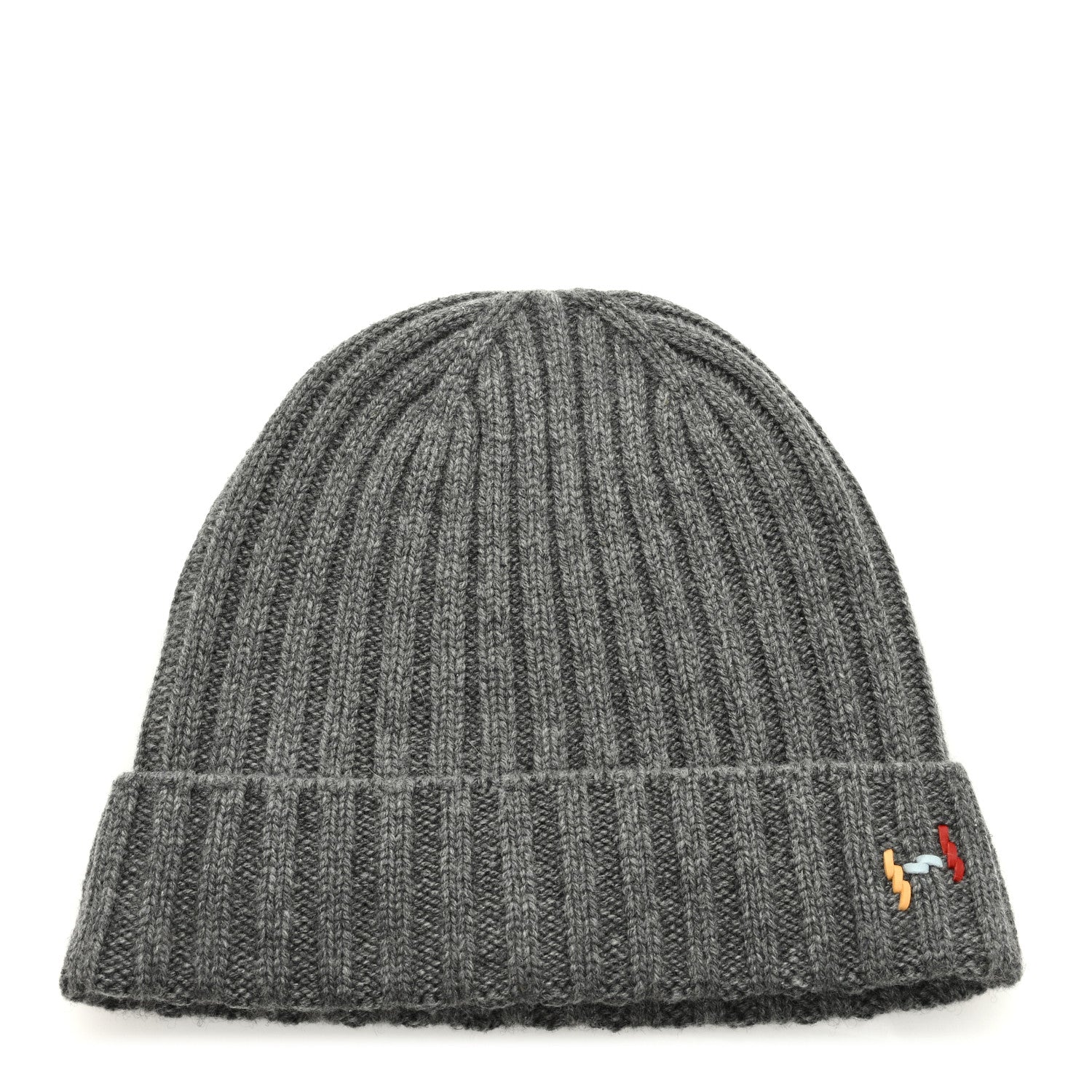 Hermes Cashmere Silk H Torsade Beanie Hat L Gris Chine 1 of 5