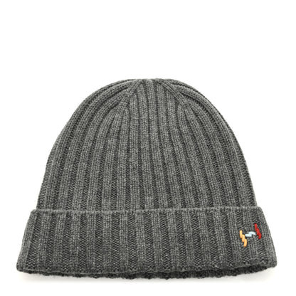 Hermes Cashmere Silk H Torsade Beanie Hat L Gris Chine 1 of 5