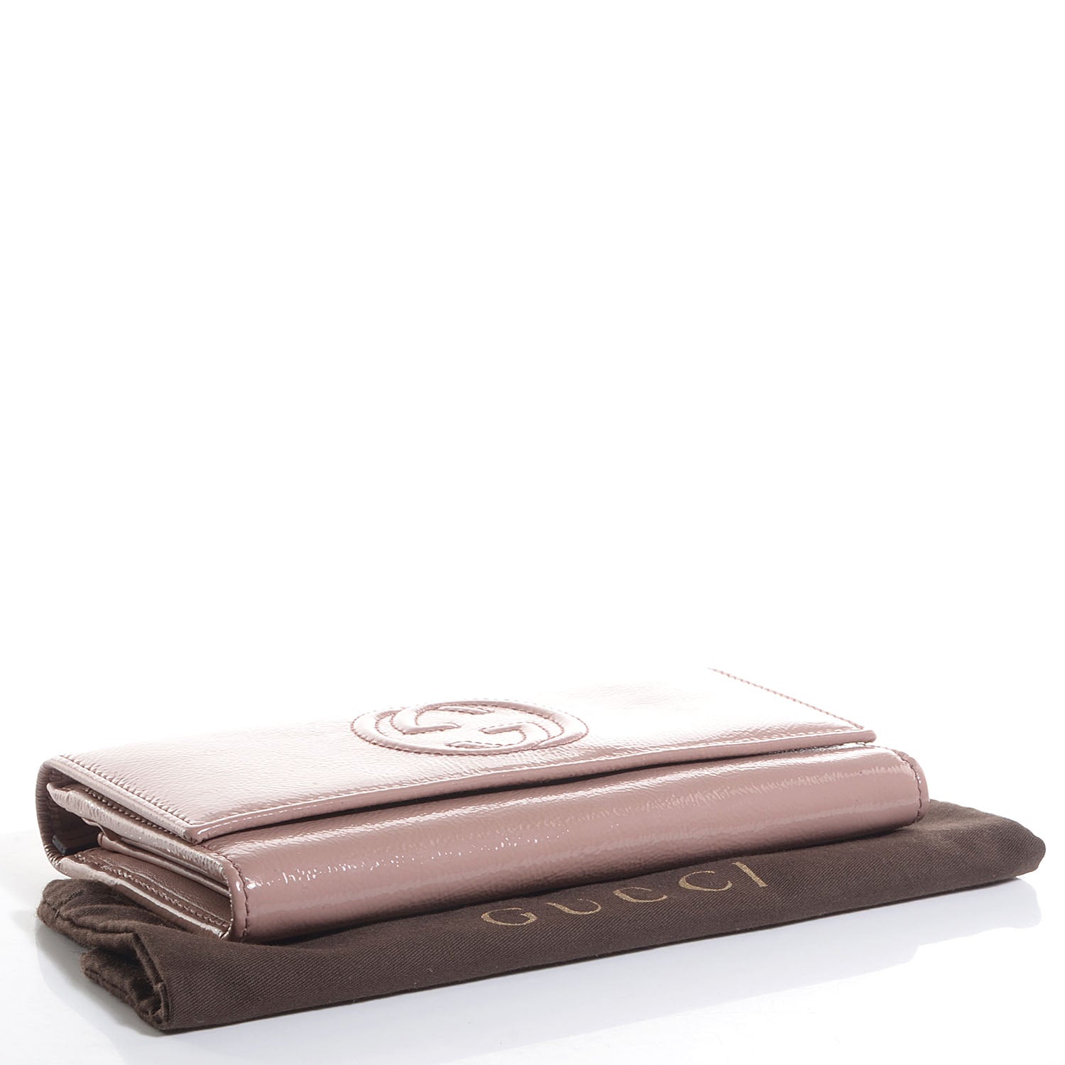 Gucci Patent Soho Continental Wallet Dark Cipria 4 of 7