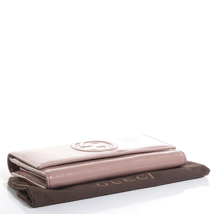Gucci Patent Soho Continental Wallet Dark Cipria 4 of 7