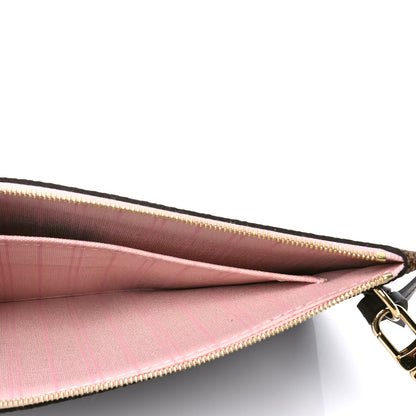 Louis Vuitton Damier Ebene Neverfull MM GM Pochette Rose Ballerine 7 of 8