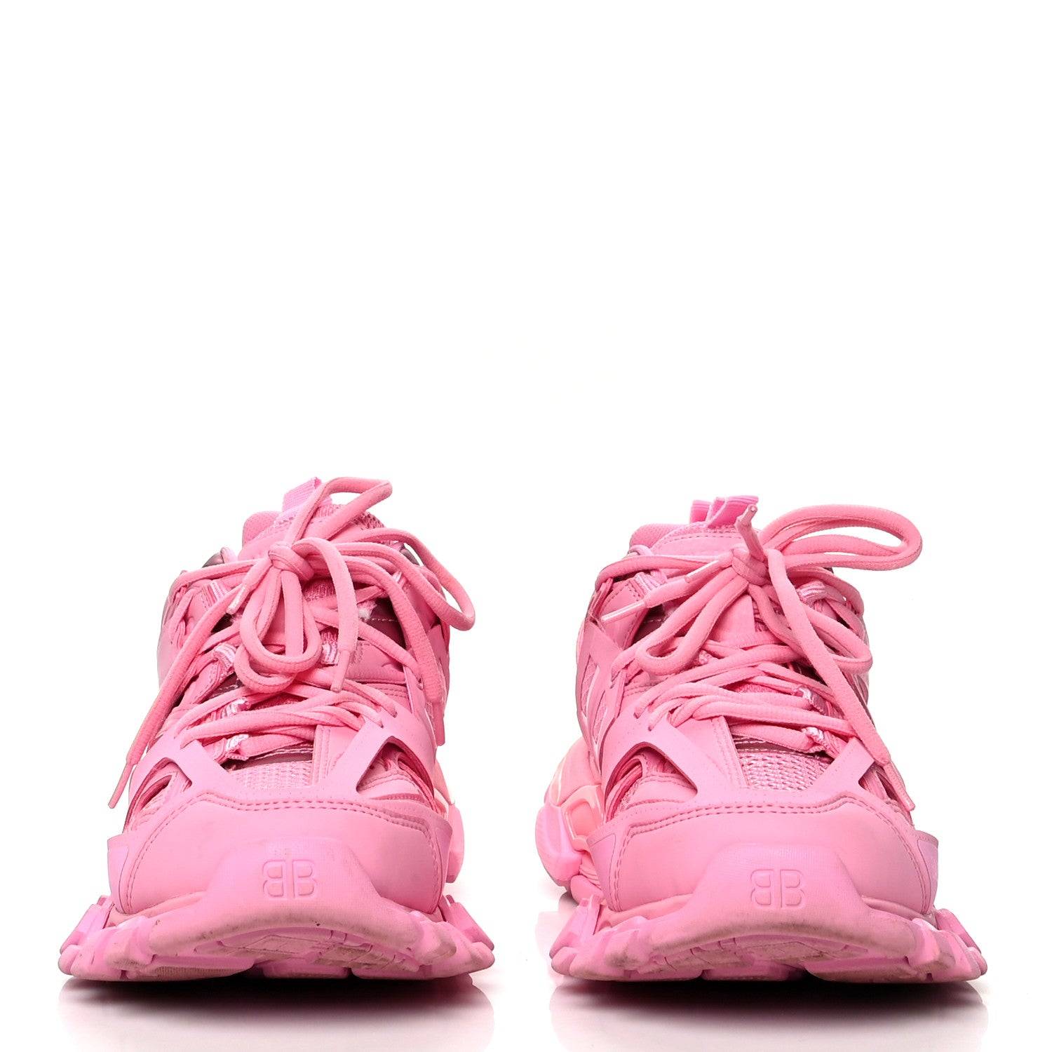 Balenciaga Mesh Nylon Womens Track Sneakers 38 Pink 2 of 9