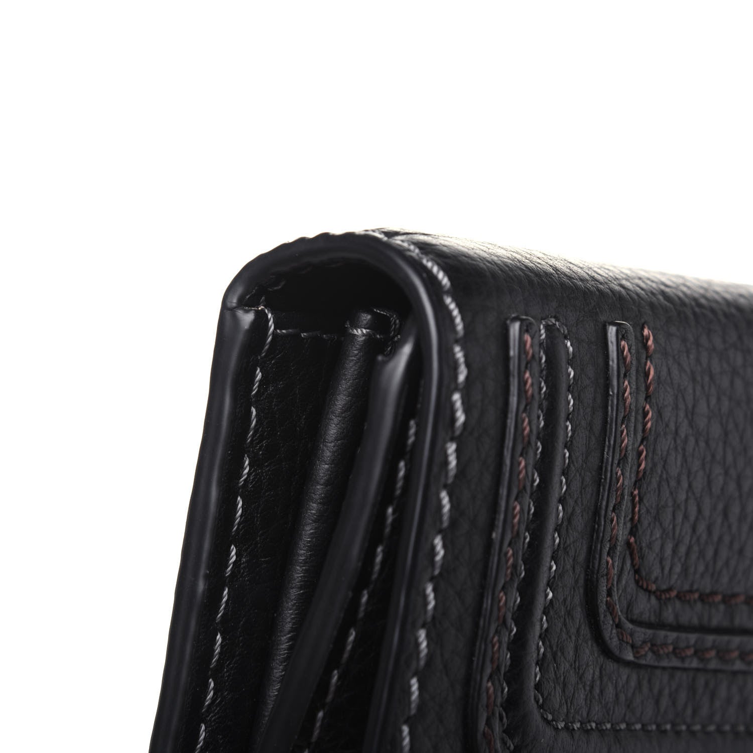 Chloe Calfskin Marcie Continental Flap Wallet Black 13 of 14