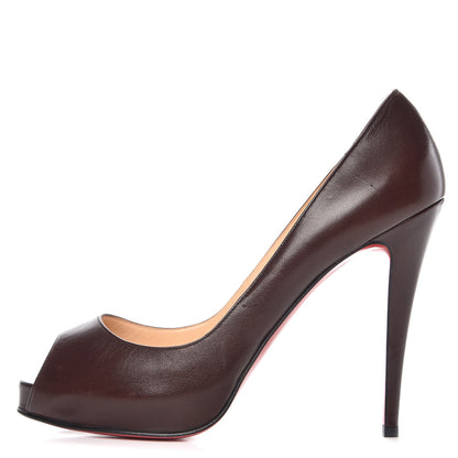 Christian Louboutin Nappa Very Prive 120 Pumps 40 Brown 1 of 10