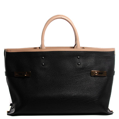 Chloe Grained Lambskin Large Charlotte Tote Black 1 of 9