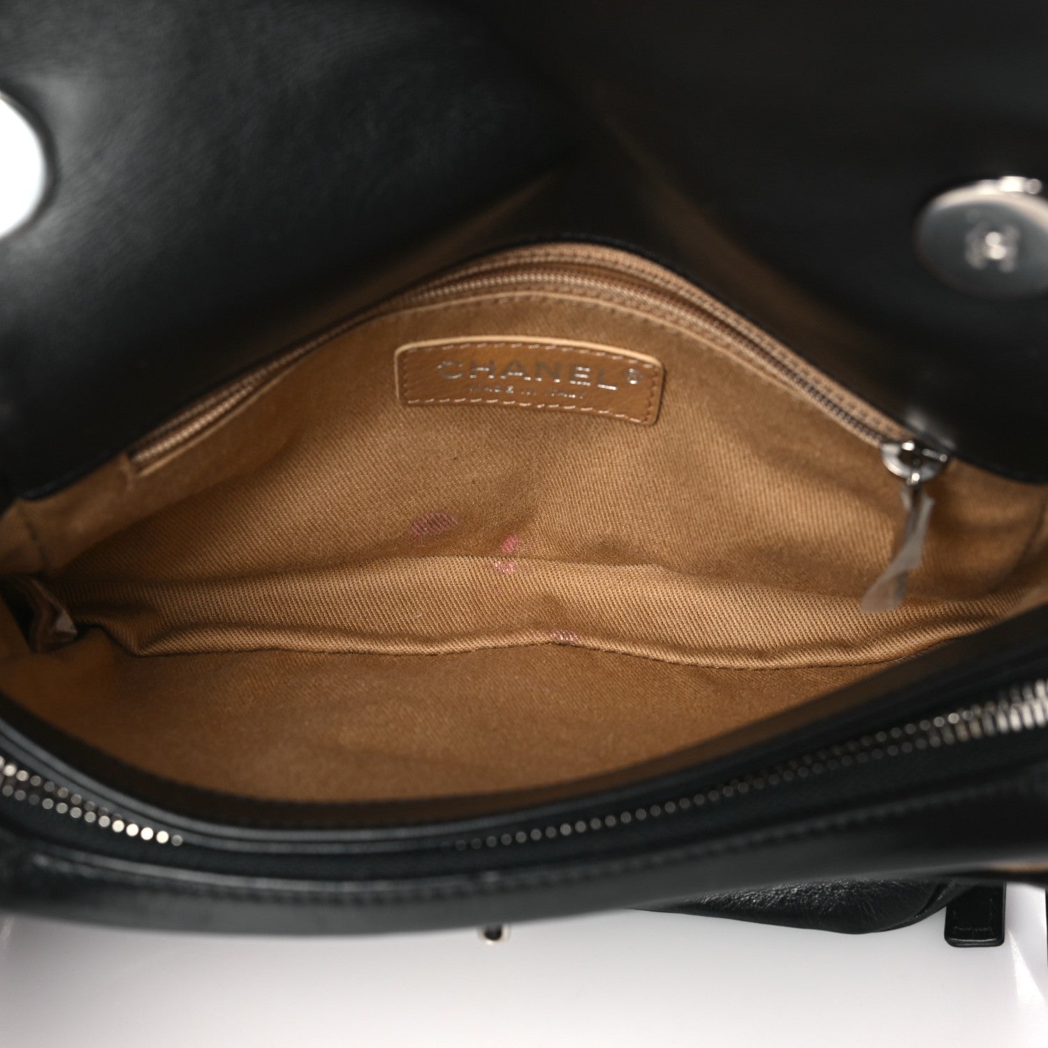 Chanel Aged Calfskin Quilted Express Zip Around Flap Black 5 of 13