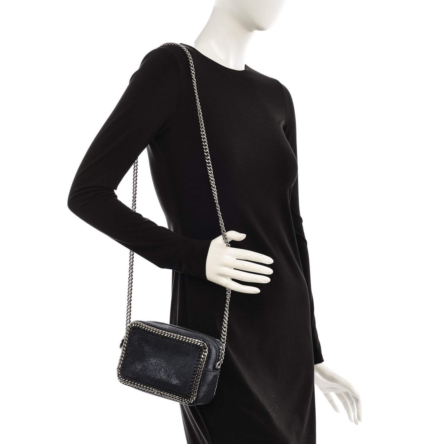 Shaggy Deer Falabella Crossbody Clutch Bag Blue