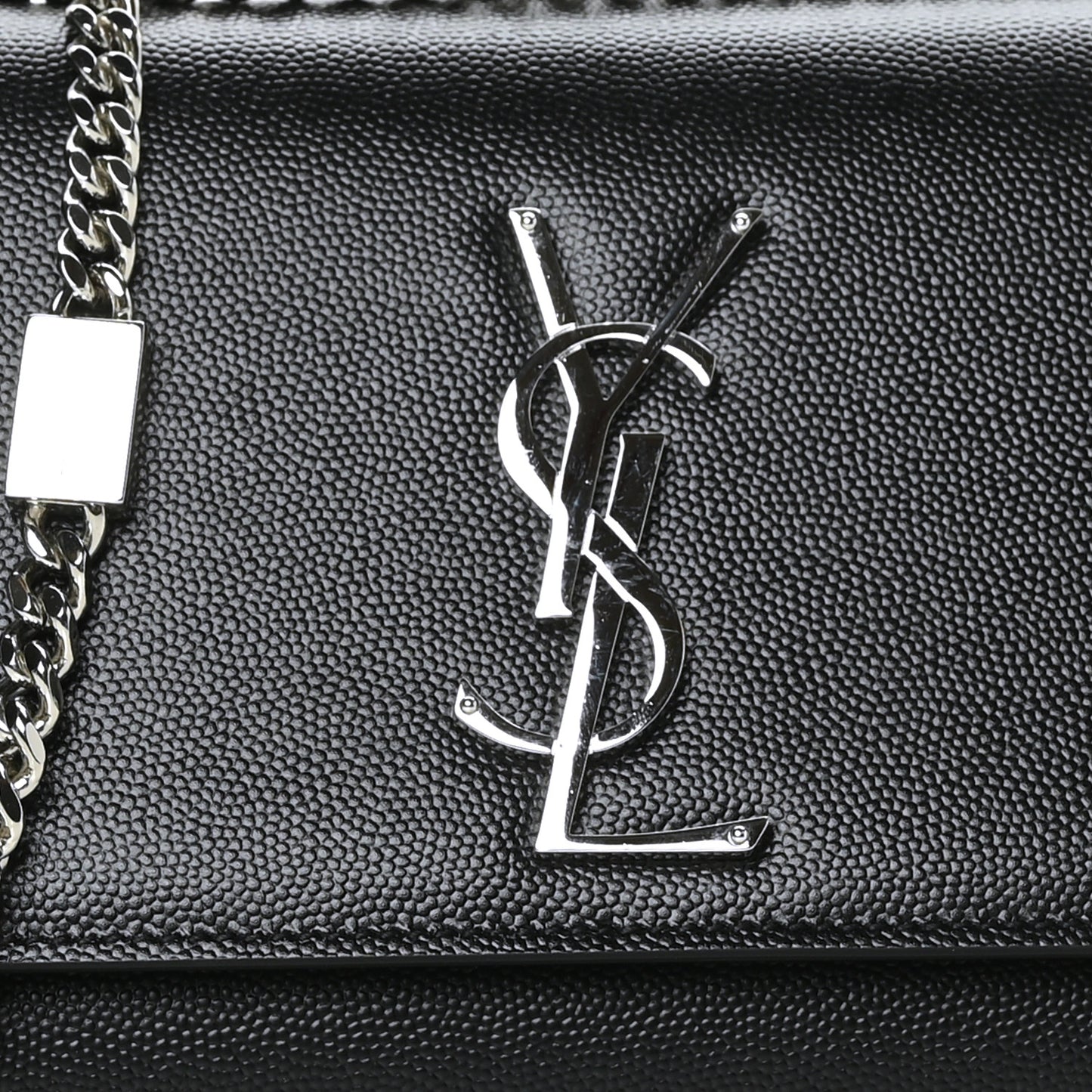 Grain De Poudre Small Monogram Kate Satchel Black