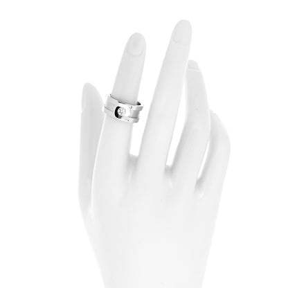 Cartier 18K White Gold Diamond C De Cartier Ring 51 5.75 2 of 6