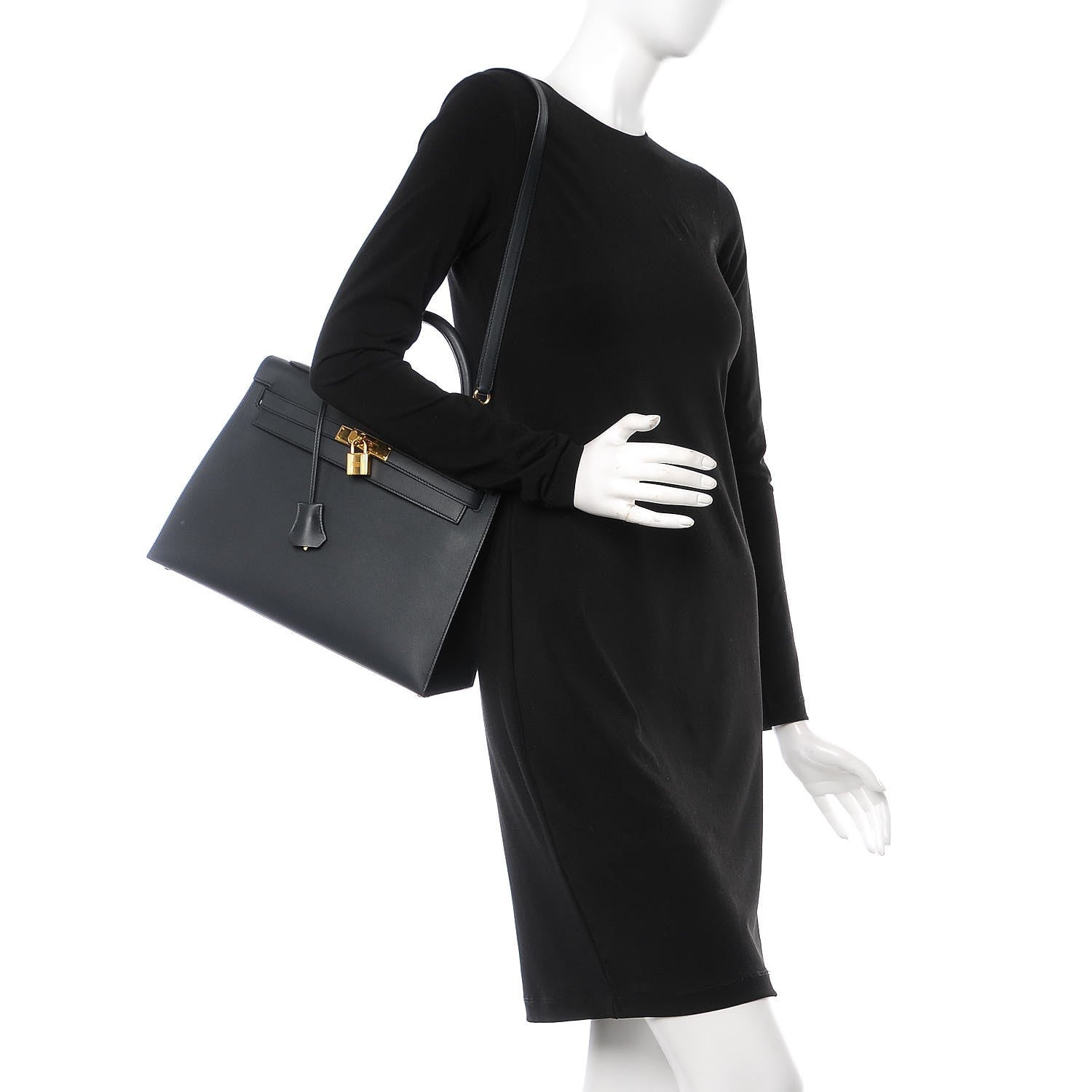Hermes Sombrero Kelly Sellier 32 Bleu Obscur 3 of 17