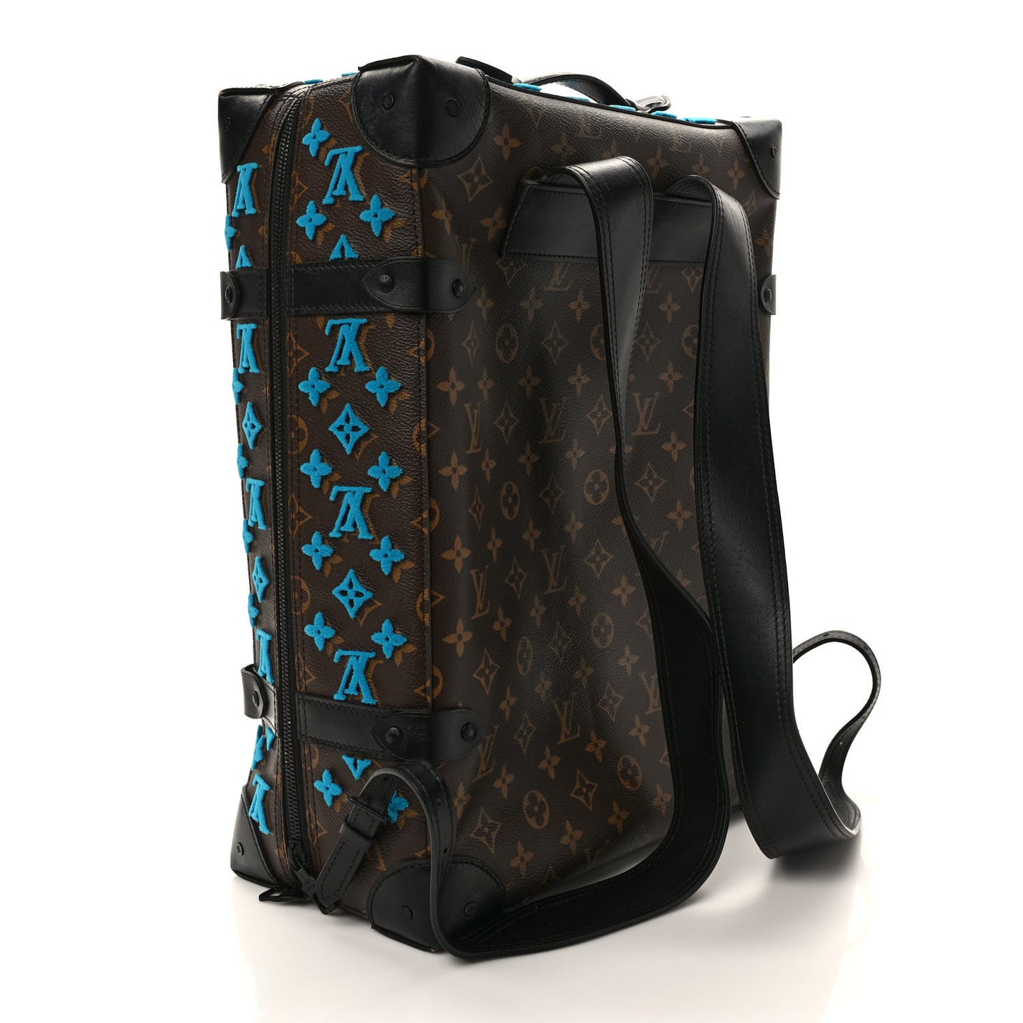 Monogram Tuffetage Soft Trunk Backpack PM Turquoise