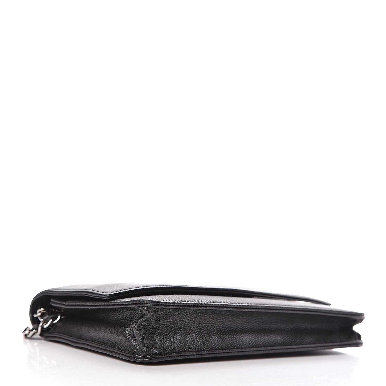 Chanel Caviar Sevruga Wallet On Chain WOC Black 4 of 15