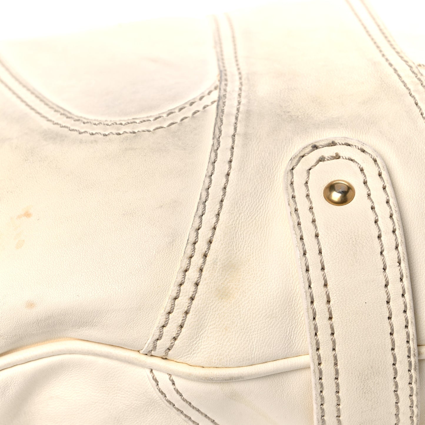 Lambskin Catch Hobo White