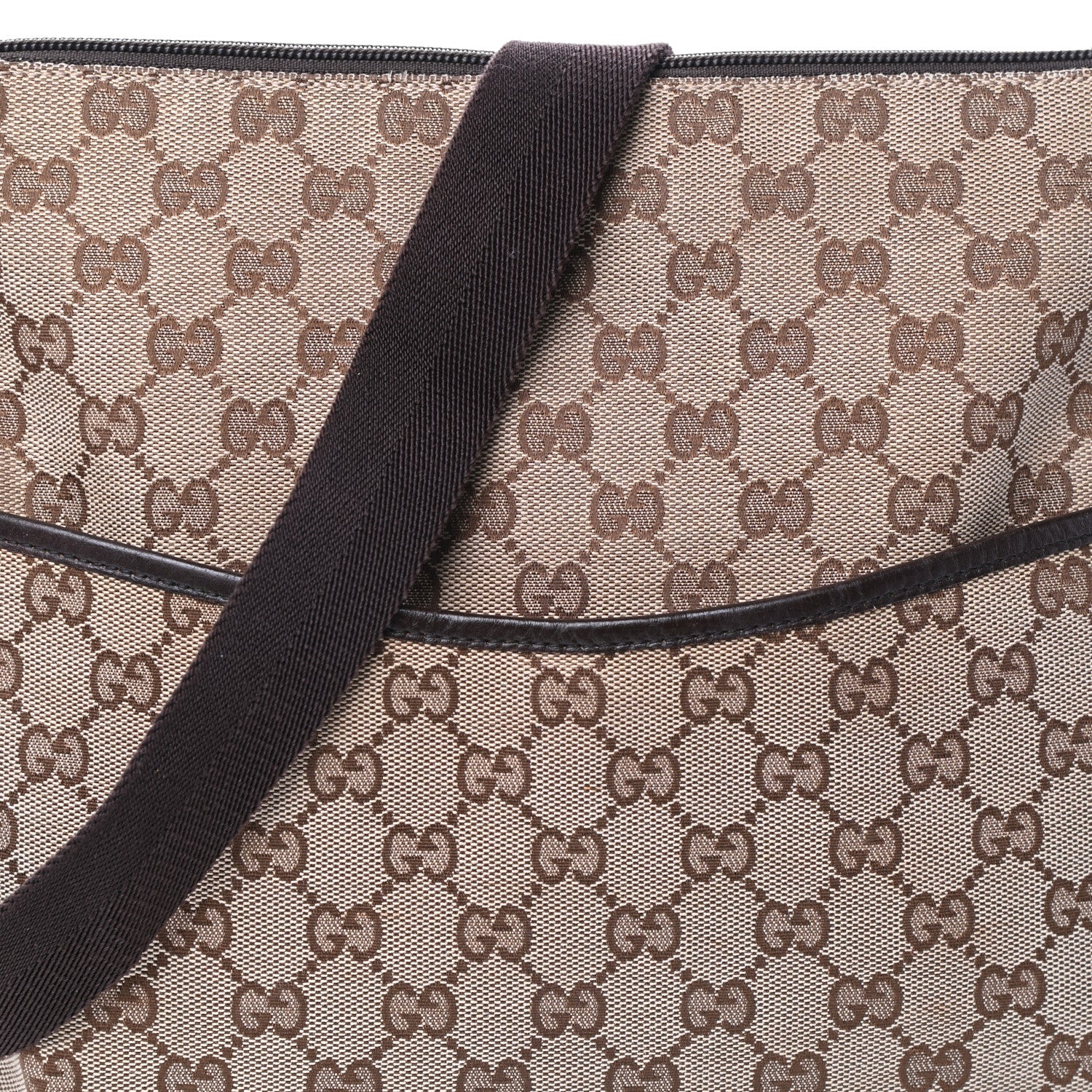 Gucci Monogram Perforated Medium Messenger Dark Brown 7 of 9