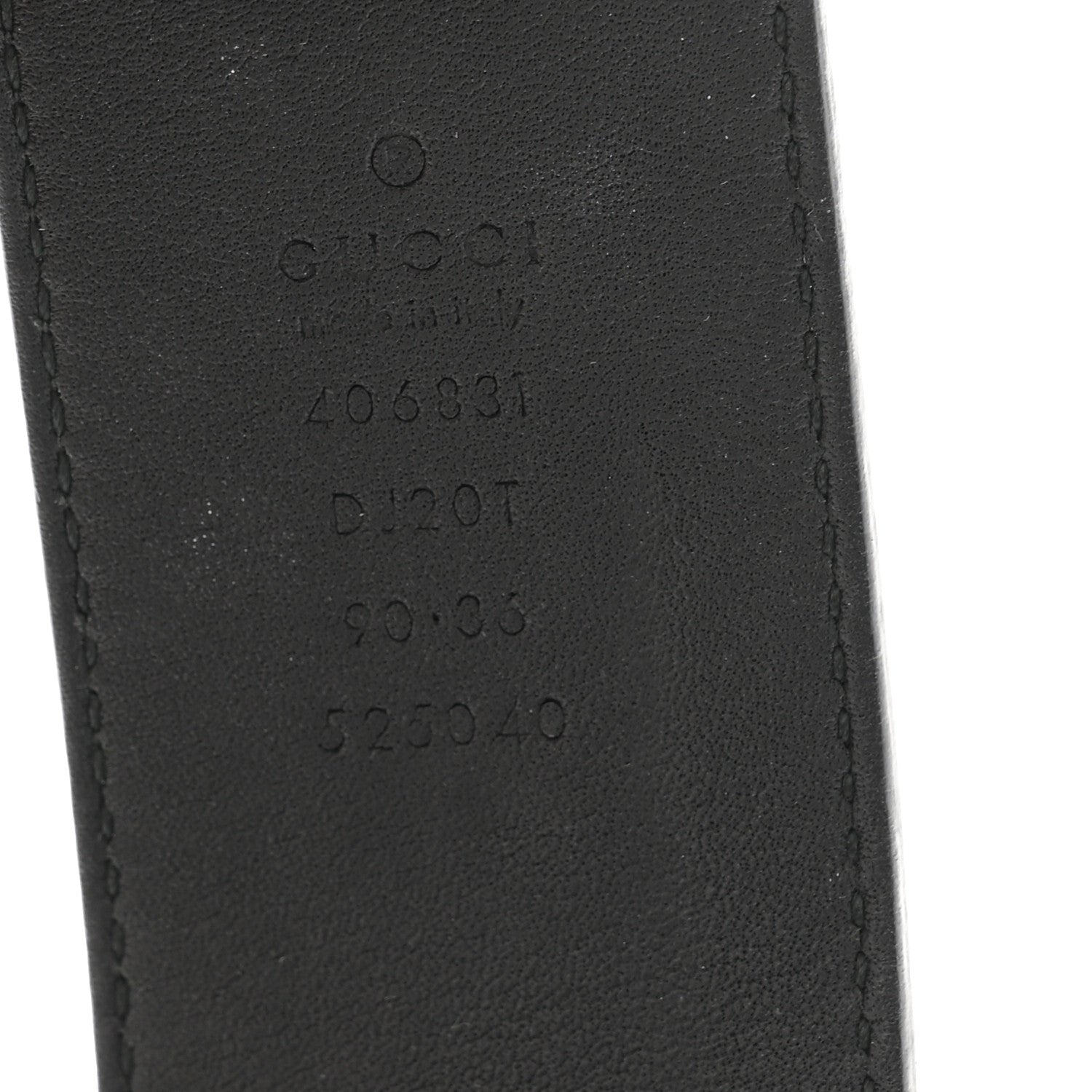 Gucci Textured Calfskin Double G 40mm Belt 90 36 Black 5 of 6