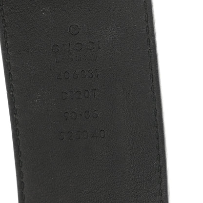 Gucci Textured Calfskin Double G 40mm Belt 90 36 Black 5 of 6