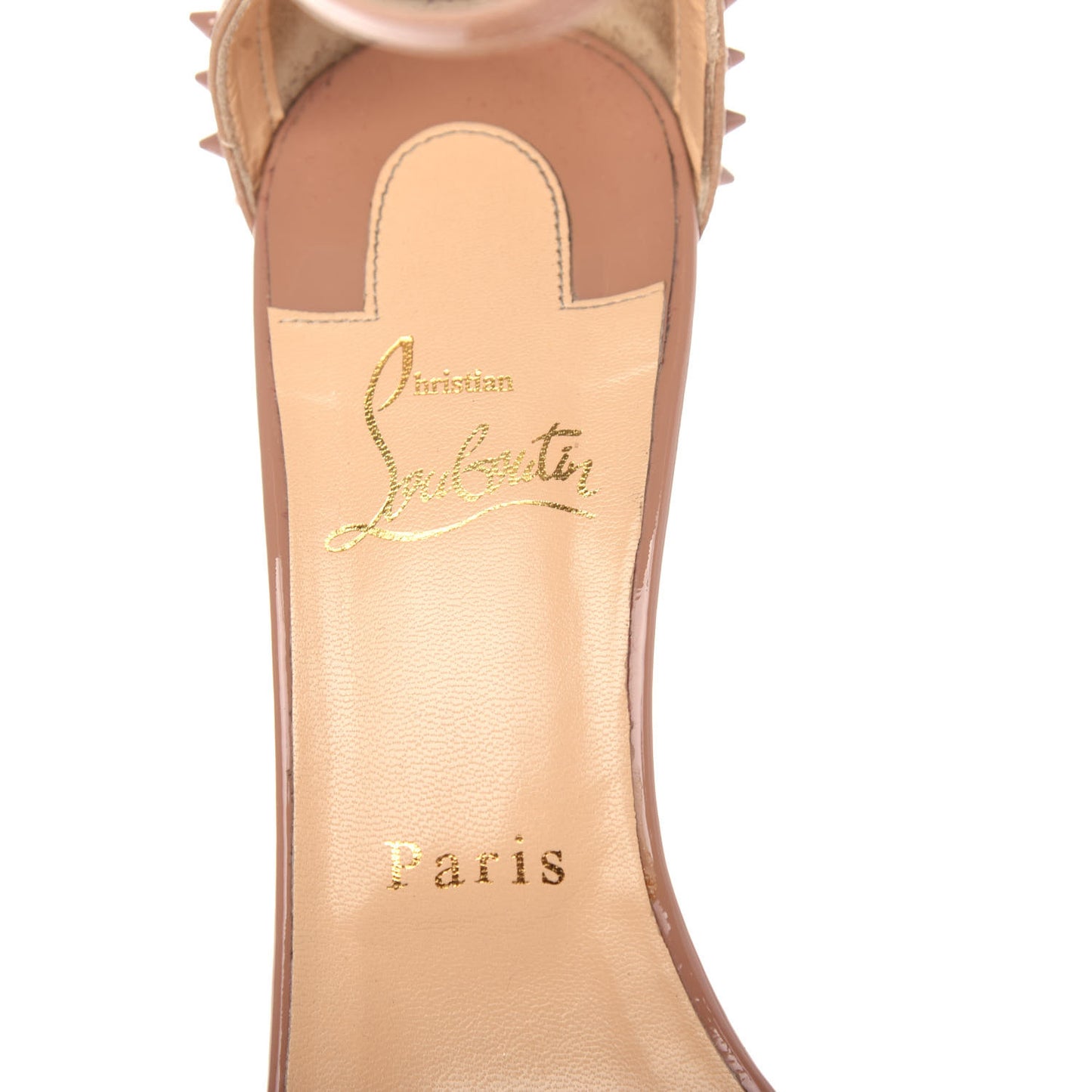 Patent Nappa Trezanita 70 Sandals 38 Nude