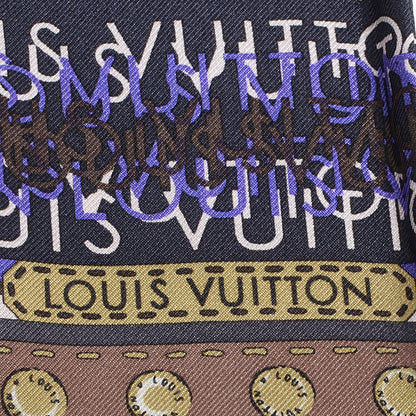 Louis Vuitton Silk Monogram Map Bandeau 3 of 6