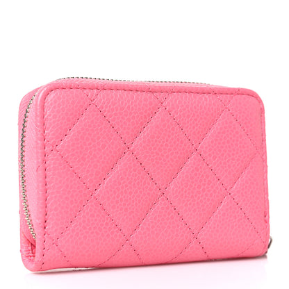 Chanel Caviar Quilted Incognito Zip Coin Purse Pink 3 of 7