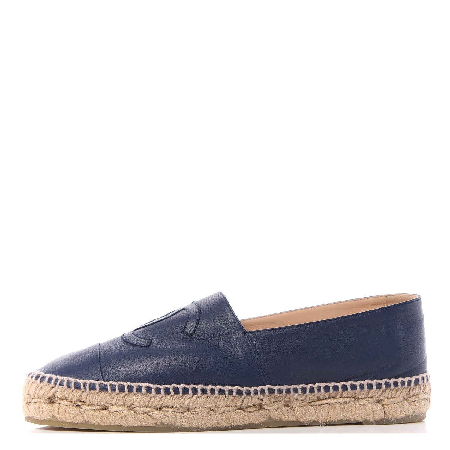 Chanel Lambskin CC Espadrilles 39 Dark Navy 1 of 11