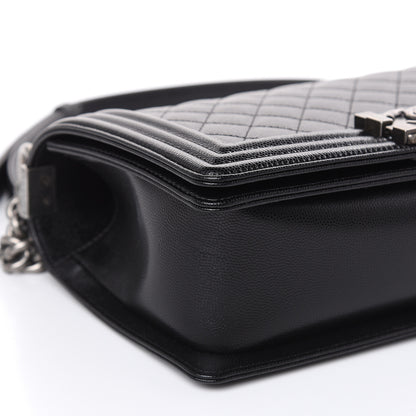 Chanel Caviar Quilted Medium Boy Flap Black 8 of 10