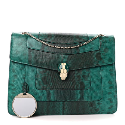 Bulgari Karung Serpenti Forever Crossbody Green 3 of 13