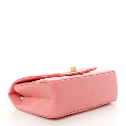 Chanel Aged Calfskin Quilted 2.55 Reissue Mini Flap Pink 4 of 11