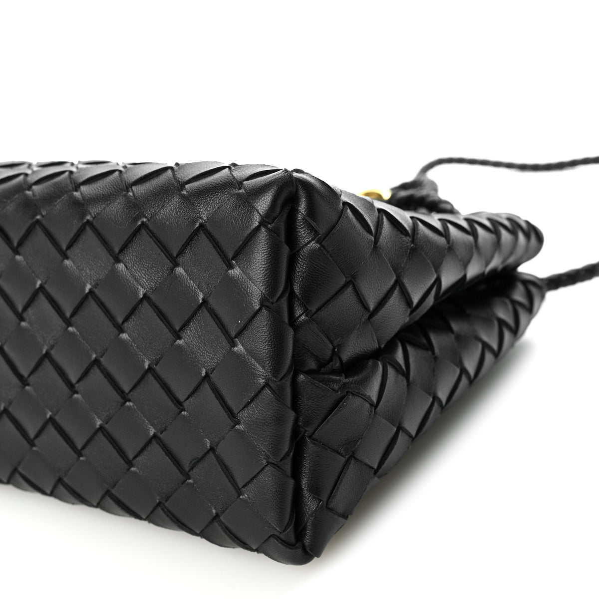 Nappa Intrecciato Small Andiamo Shoulder Bag Black