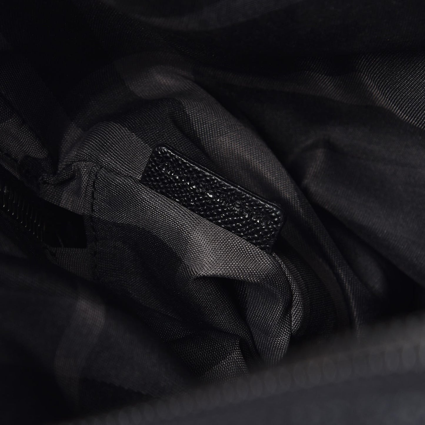 Textured Calfskin Briefcase Black