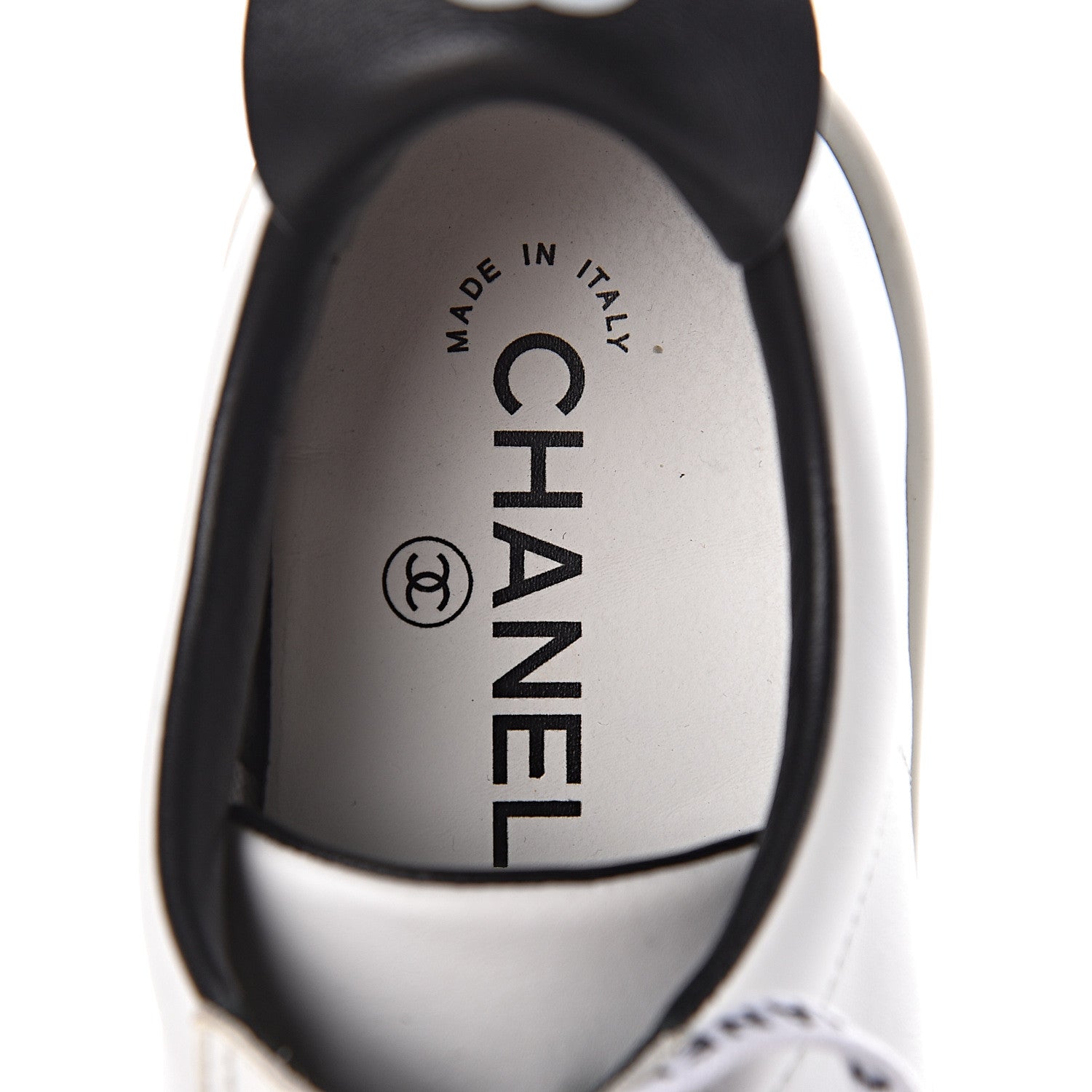 Chanel Calfskin CC Sneakers 37 White 7 of 7