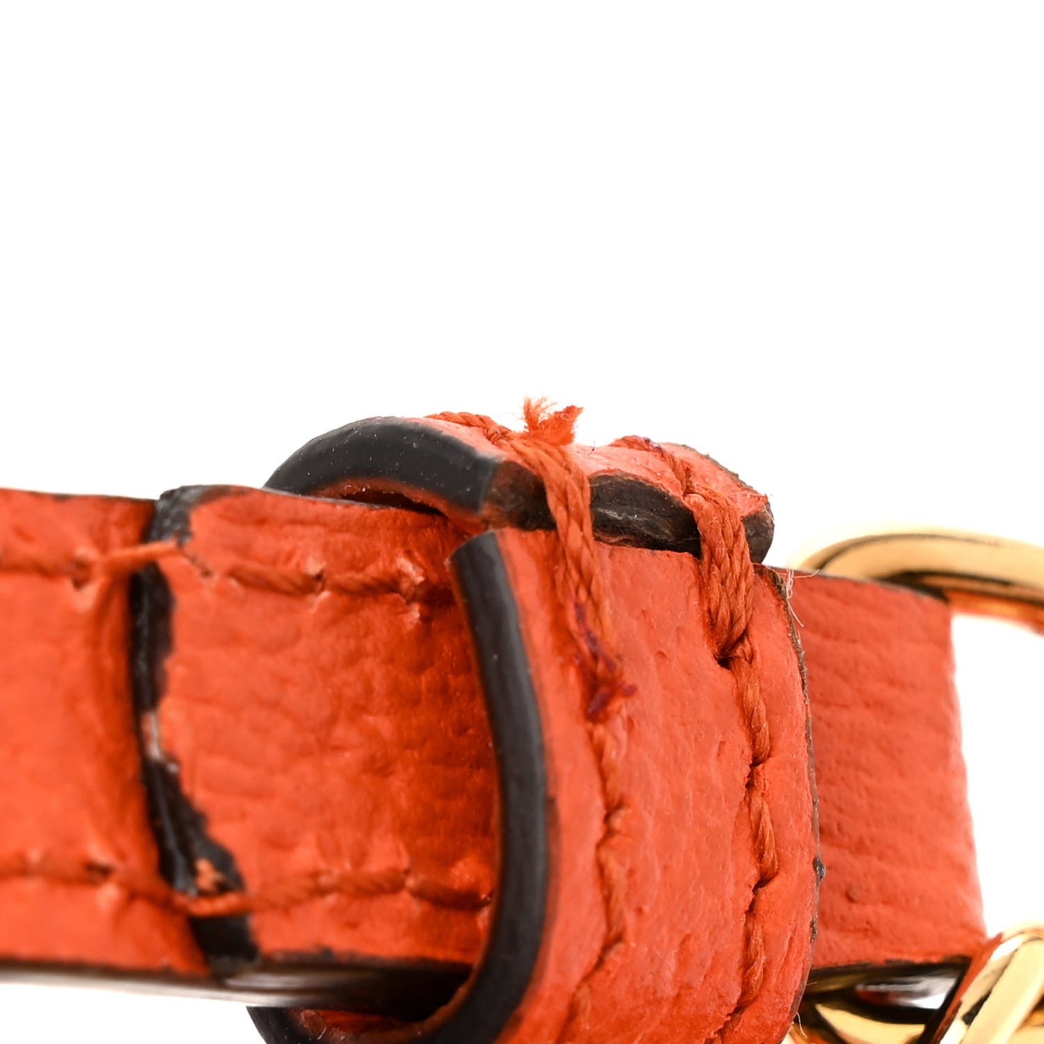 Gucci Textured Dollar Calfskin Mini Diana Dome Tote Bag Deep Orange Spicy Cyclamin 12 of 12