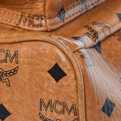 MCM Visetos Studded Medium Stark M Backpack Cognac 11 of 11