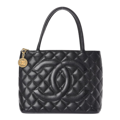 Chanel Caviar Quilted Medallion Tote Black 1 of 10