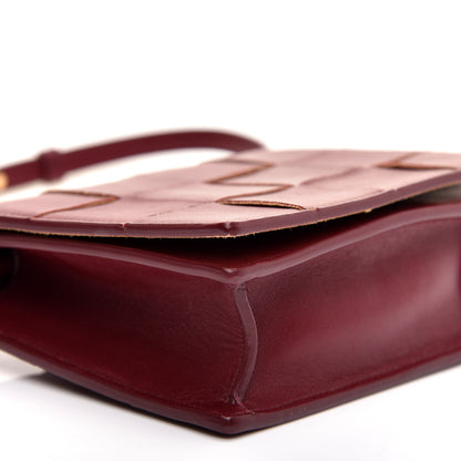 Bottega Veneta Nappa Maxi Intrecciato Mini Cassette Crossbody Bordeaux 10 of 16