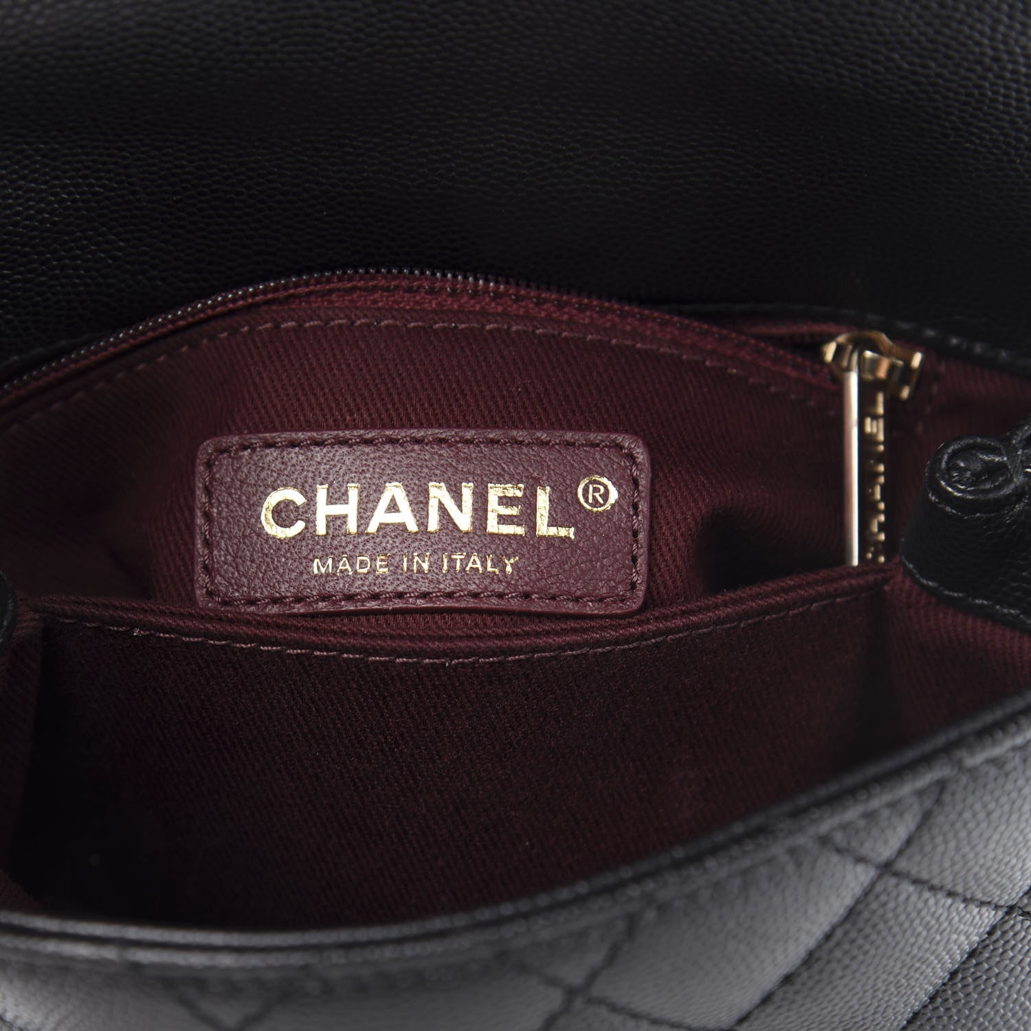 Chanel Caviar Quilted Extra Mini Coco Handle Flap Black 6 of 10