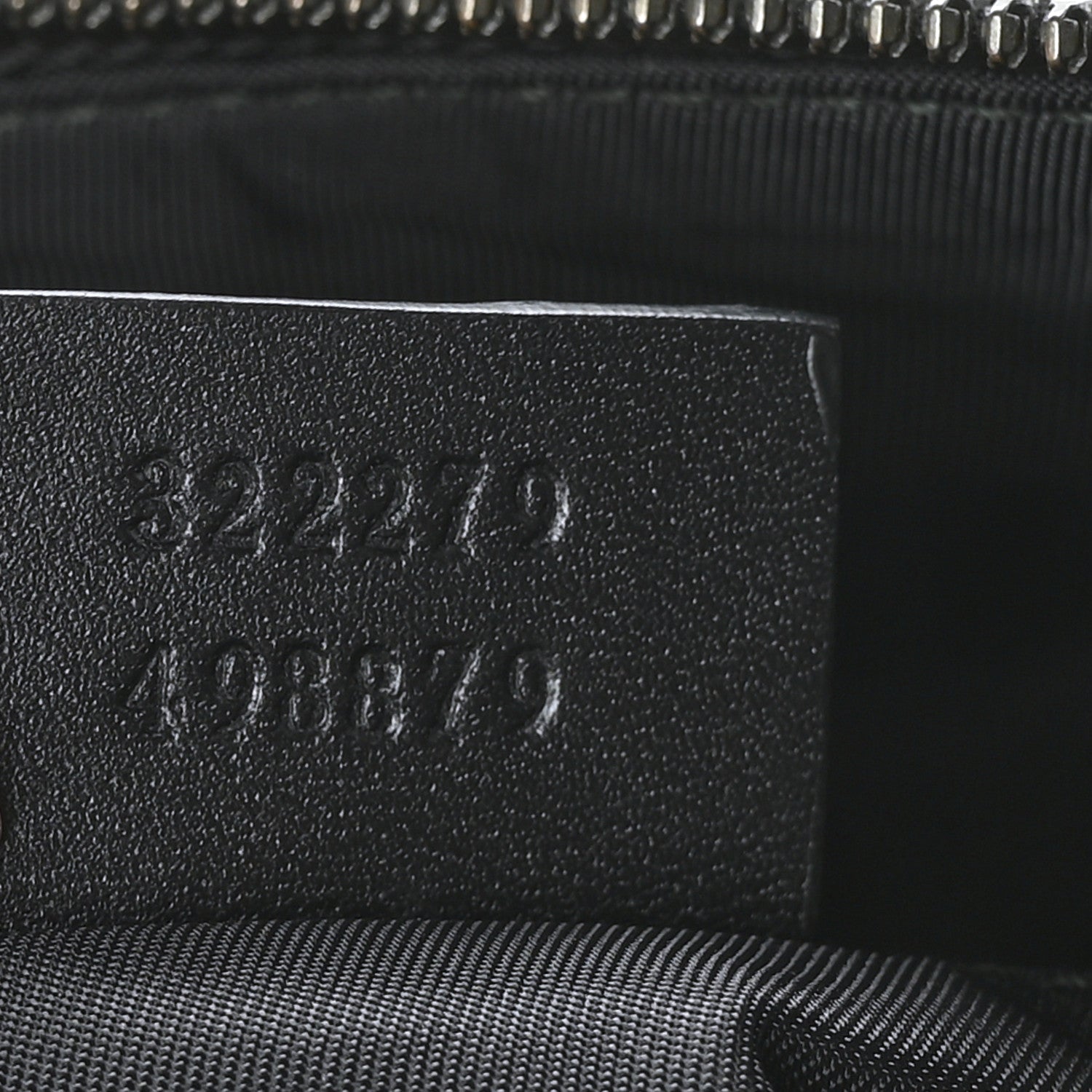 Gucci GG Supreme Monogram Crossbody Messenger Bag Black Grey 7 of 9