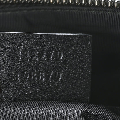 Gucci GG Supreme Monogram Crossbody Messenger Bag Black Grey 7 of 9