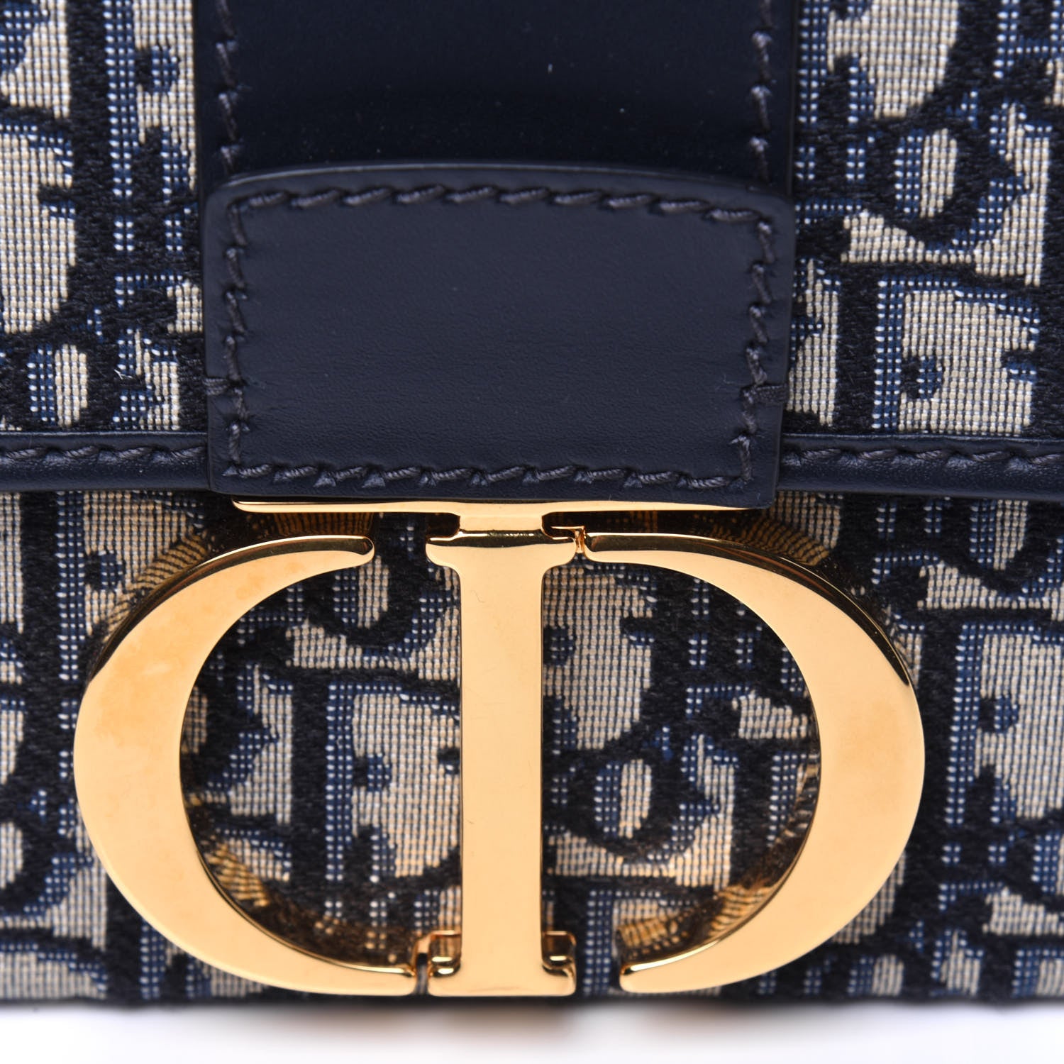 Christian Dior Oblique 30 Montaigne Box Bag Blue 11 of 12
