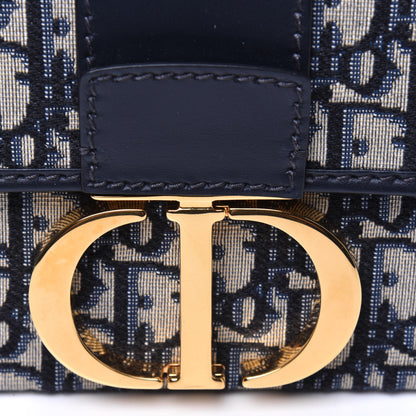 Christian Dior Oblique 30 Montaigne Box Bag Blue 11 of 12