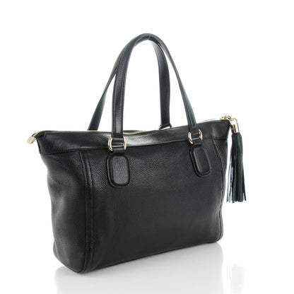 Gucci Pebbled Calfskin Small Soho Top Handle Bag Black 3 of 7