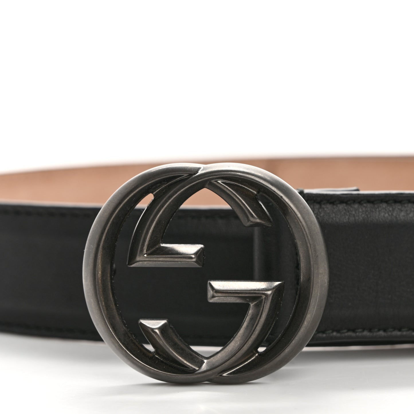 Calfskin Interlocking G 37mm Belt 75 30 Black