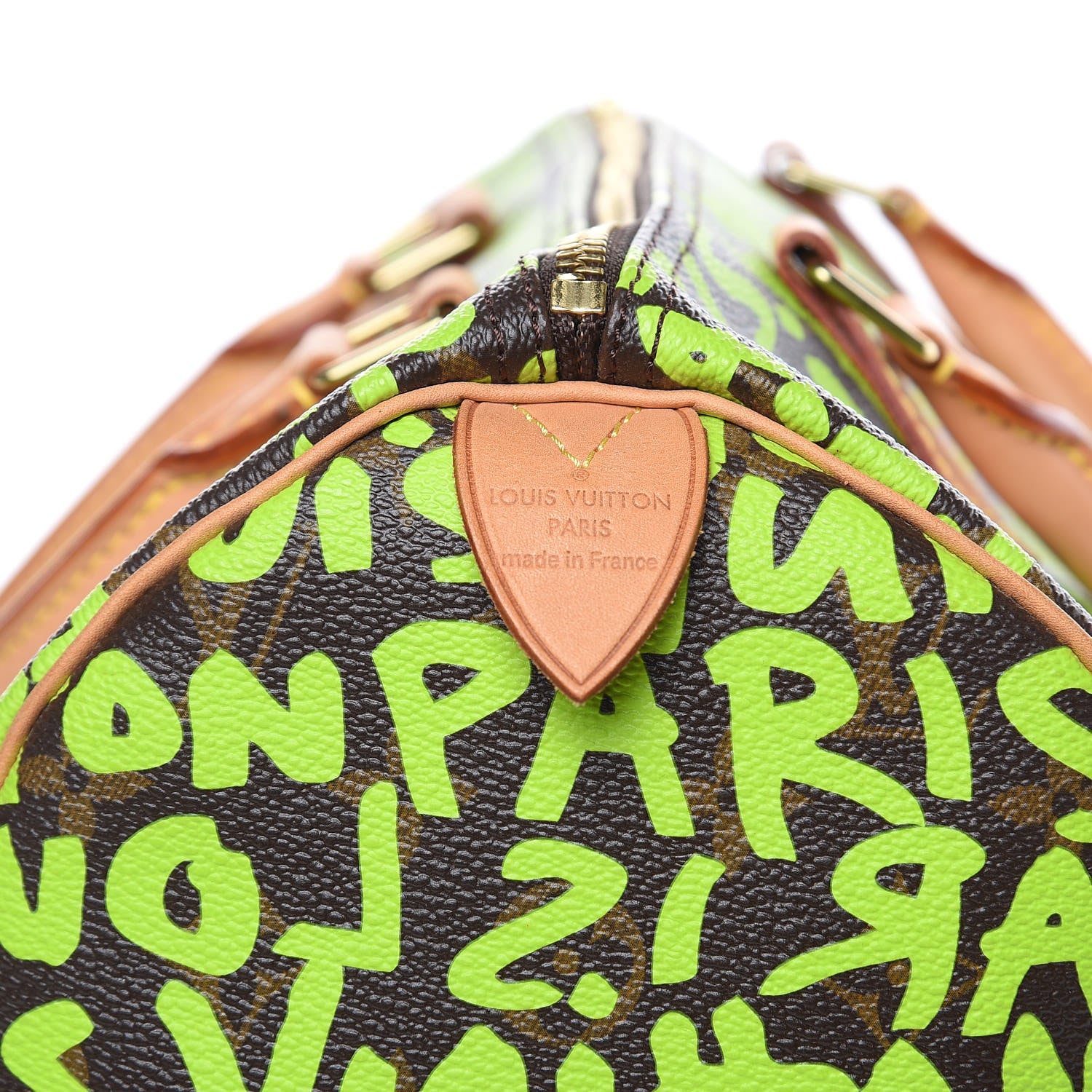 Louis Vuitton Monogram Graffiti Speedy 30 Green 7 of 14