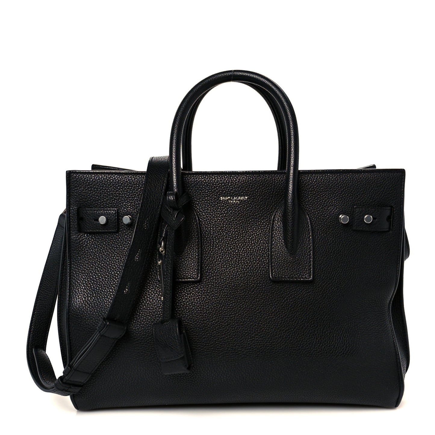 Grained Calfskin Small Supple Sac De Jour Black