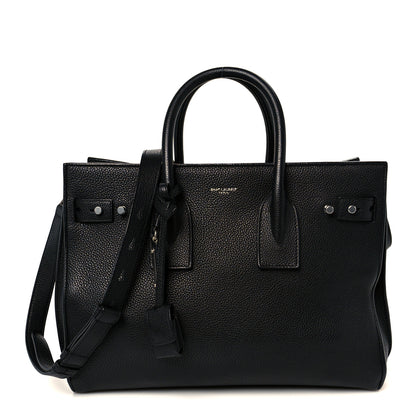 Saint Laurent Grained Calfskin Small Supple Sac De Jour Black 1 of 13